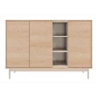 SIDEBOARD Layen Eichenholzoptik Kaschmirgrau 138 cm - Taupe/Beige, Holzwerkstoff/Metall (138/95/39cm) - Selsey
