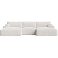 ECKSOFA U Serene Creme - Creme, Holz/Textil (391/145cm) - Graingold