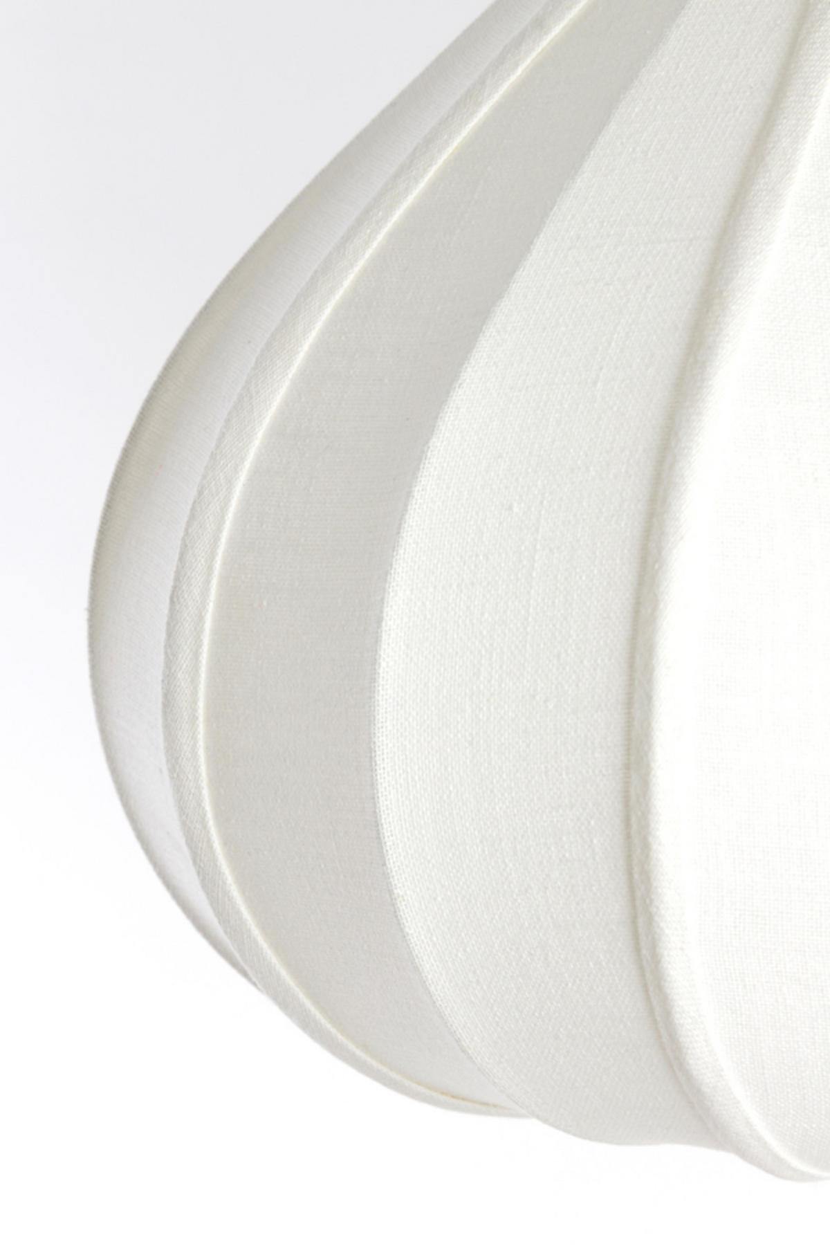 HÄNGELAMPE Zubeda Weiß Ø49/36 cm - Weiß, Textil (49/49/36cm) - Light & Living