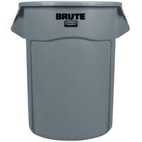 MÜLLEIMER Mit Belüftungskanälen 208,2 Liter Kunststoff Grau - Grau, Metall (67/83.3/67cm) - PROREGAL