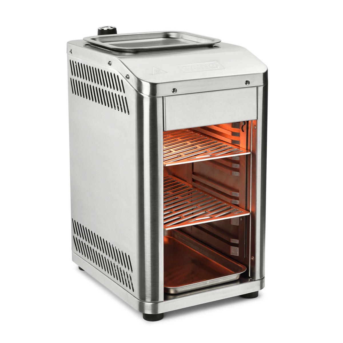 OBERHITZEGRILL Pro - Silberfarben, Metall (22/41/53.5cm) - TAINO