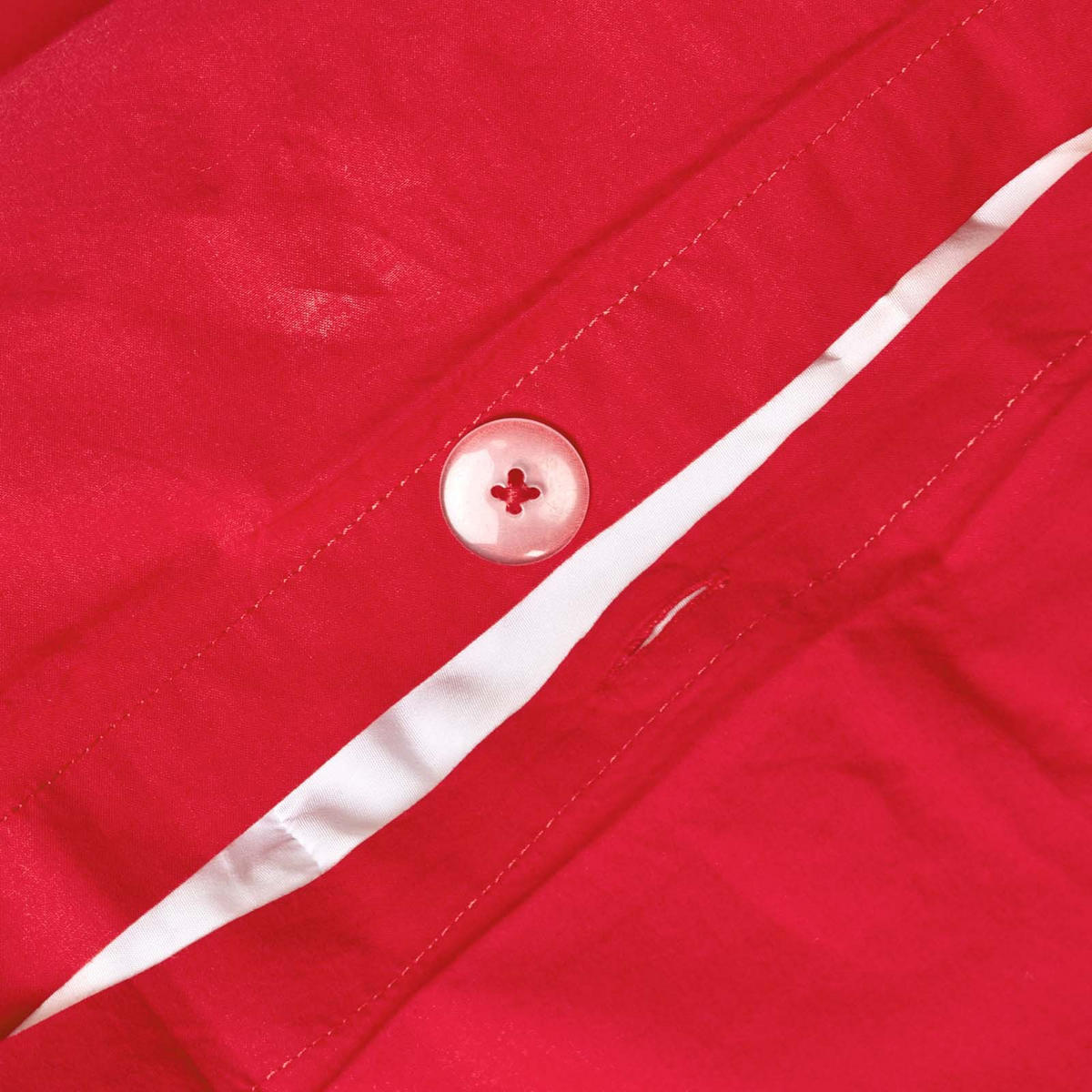 BETTWÄSCHE Perkal Fadendichte 200 - Rot, Textil (240/220cm) - Homescapes