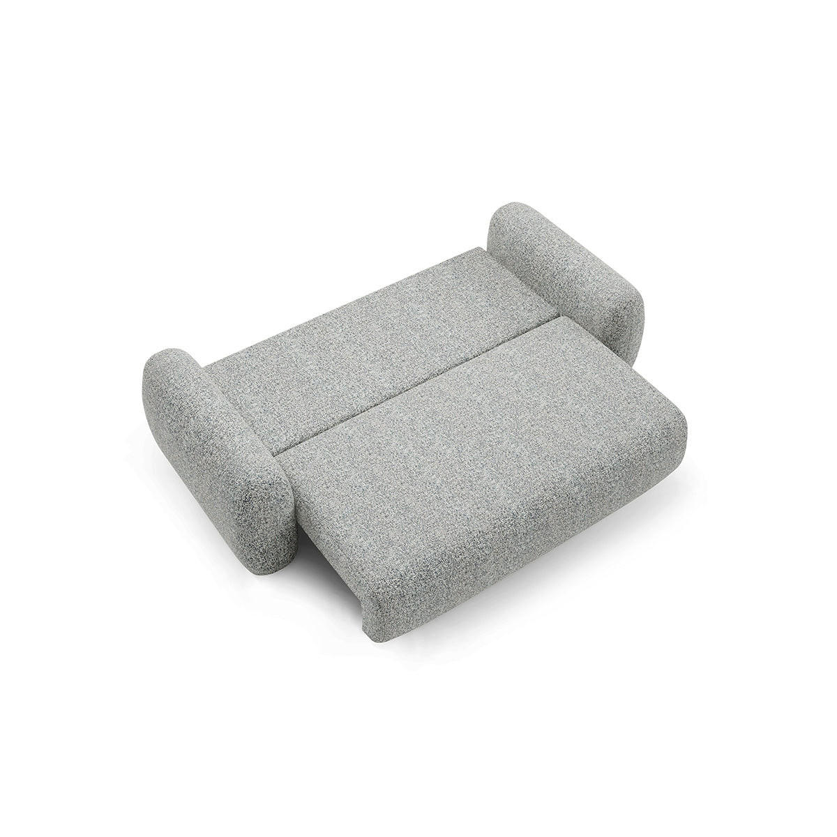 SOFA Carmela 3 Sitzplätze Grau - Grau, Holz (266/95/121cm) - Petits-meubles