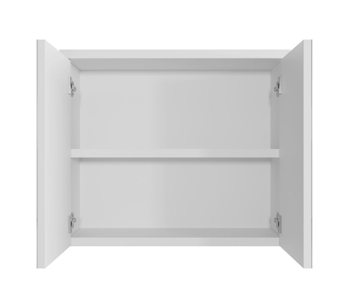 SPIEGELSCHRANK Toledo Weiß - 80 x 20 x 60 cm - Weiß, Holz (80/60/20cm) - Badplaats