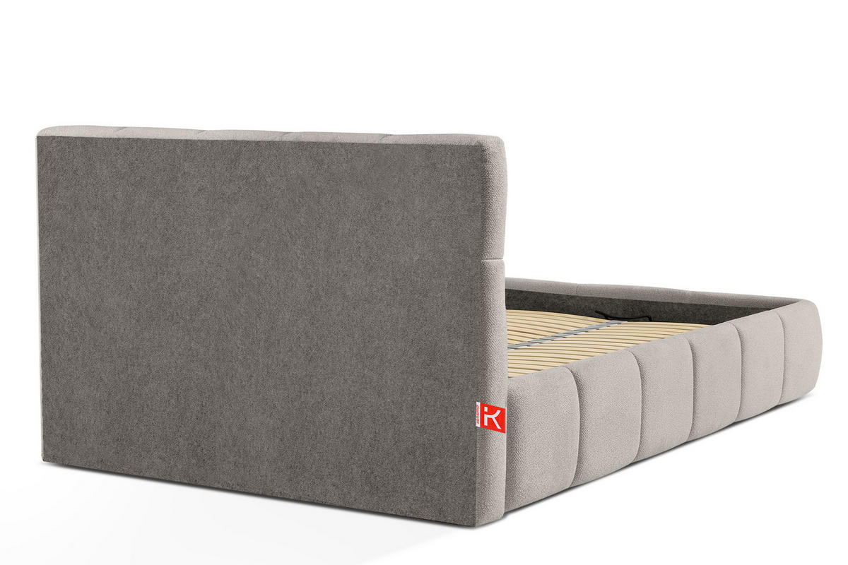 POLSTERBETT ALTOS, hellgrau - Hellgrau, Holz/Holzwerkstoff (140/200cm) - KONSIMO®