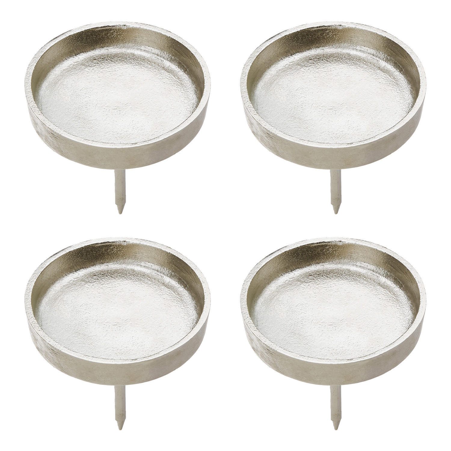 Butlers Kerzenpick Silber 8x6x8 cm