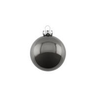 CHRISTBAUMKUGEL Opal, Glas, Dunkelgrau, Ø 6 cm - Grau, Glas (6/1/6cm) - Gift Company