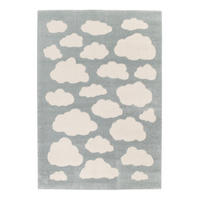 KINDERTEPPICH mit Reliefeffekt blau Blau - Blau, Textil (120/170cm) - AFK Living