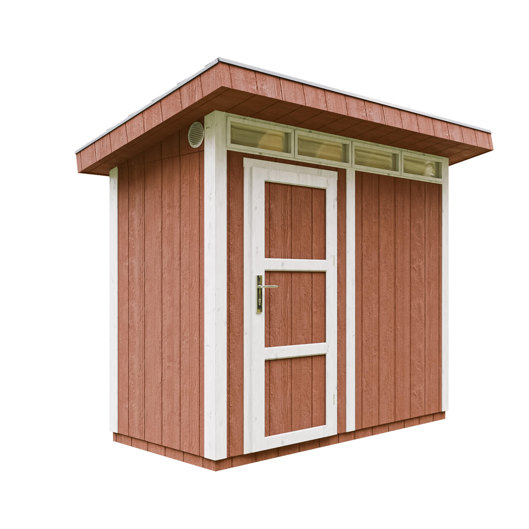 Timbela Holz-Gartenhaus Dunkelrot 294x239x161 cm