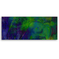 WANDBILD akt einer frau abstrakt - Grün, Textil (90/30cm) - Feeby