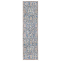 TEPPICH waschbar Vintage Floral, Orientalisch, Wohnzimmer schmutzabweisend Blau Läufer 60x230 - Blau, Textil (60/230cm) - KADIMA DESIGN