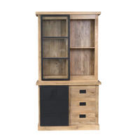 VITRINE Noa Braun 45/120/220 cm - Braun, Holz (120/220/45cm) - Starfurn