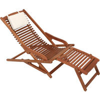 LIEGESESSEL RIO Relax Liege - Eukalyptusholzfarben, Holz (60/78/145cm) - Sedex