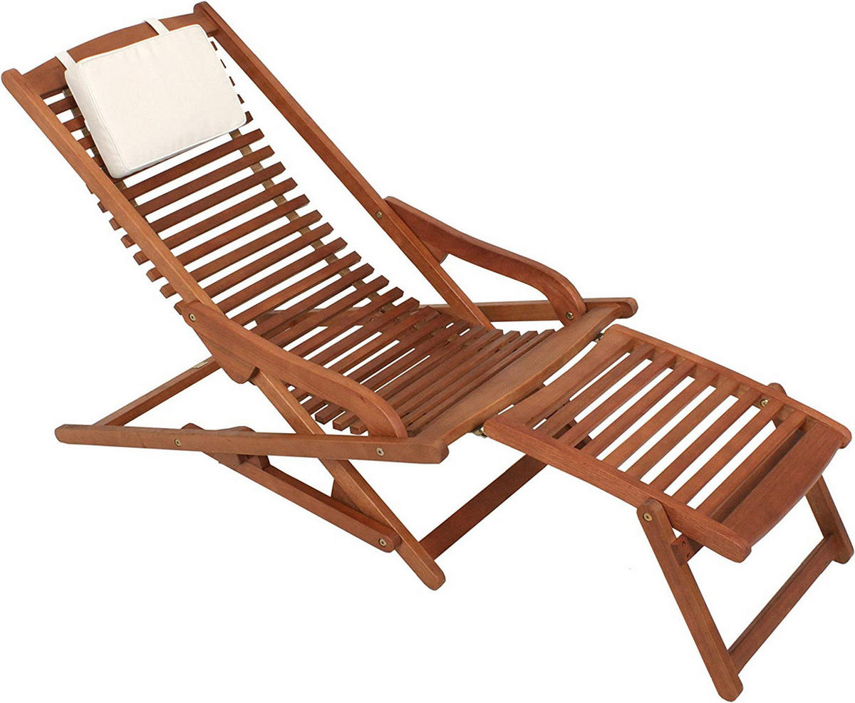 LIEGESESSEL RIO Relax Liege - Eukalyptusholzfarben, Holz (60/78/145cm) - Sedex