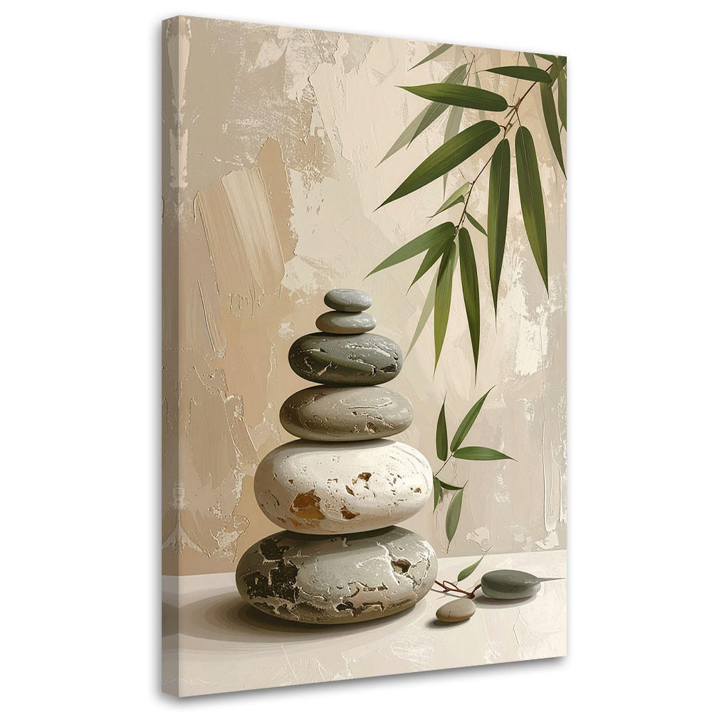 LEINWANDBILD Zen und Orientalisch 80x120cm - Beige, Textil (80/120cm) - Feeby