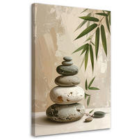 LEINWANDBILD Zen und Orientalisch 80x120cm - Beige, Textil (80/120cm) - Feeby