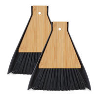 2XTISCHKEHRSET - Schwarz, Holz/Kunststoff (15/16.5/4cm) - Relaxdays