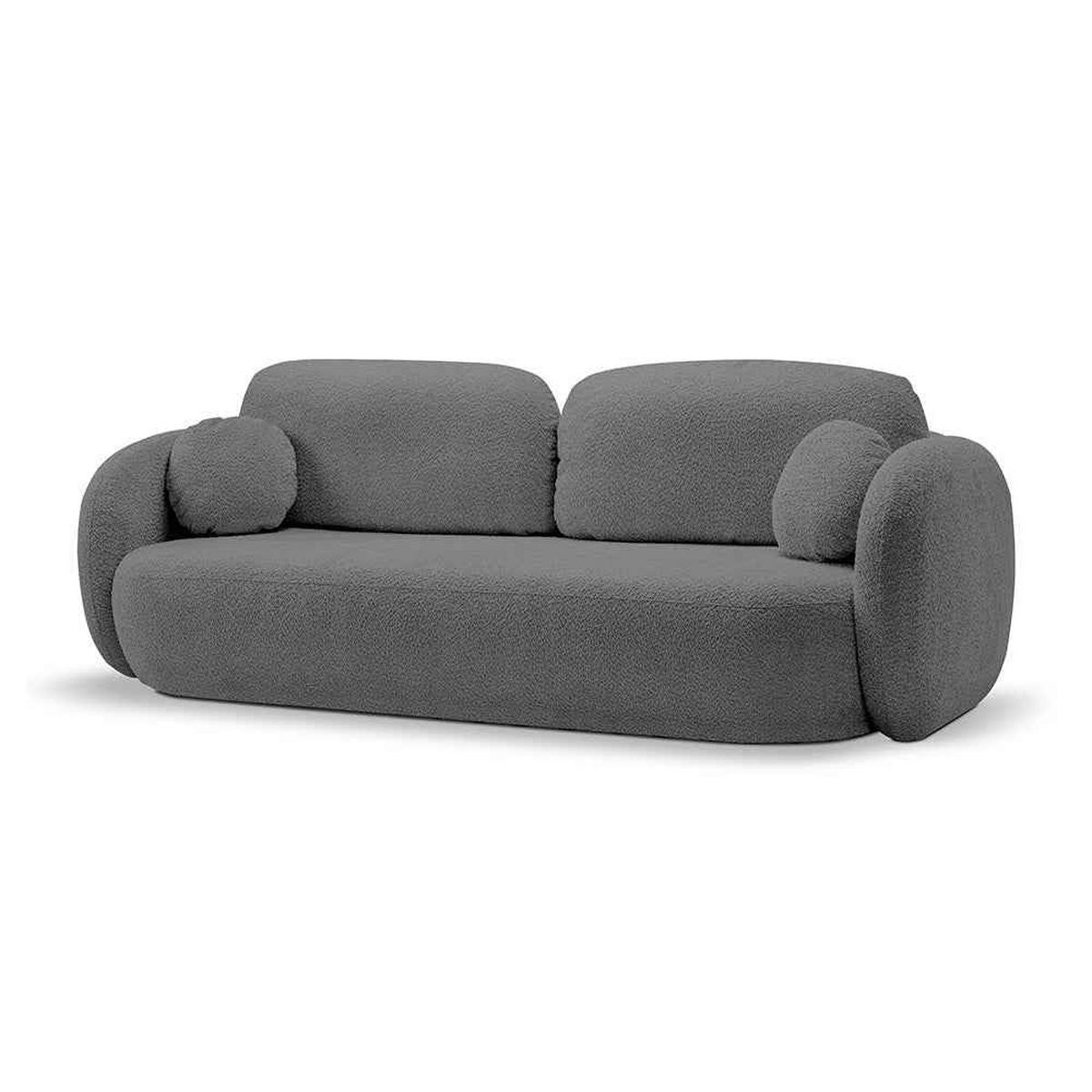 SOFA OLEMO Schwarz - Schwarz, Textil (238/86.5/101cm) - Pillovely