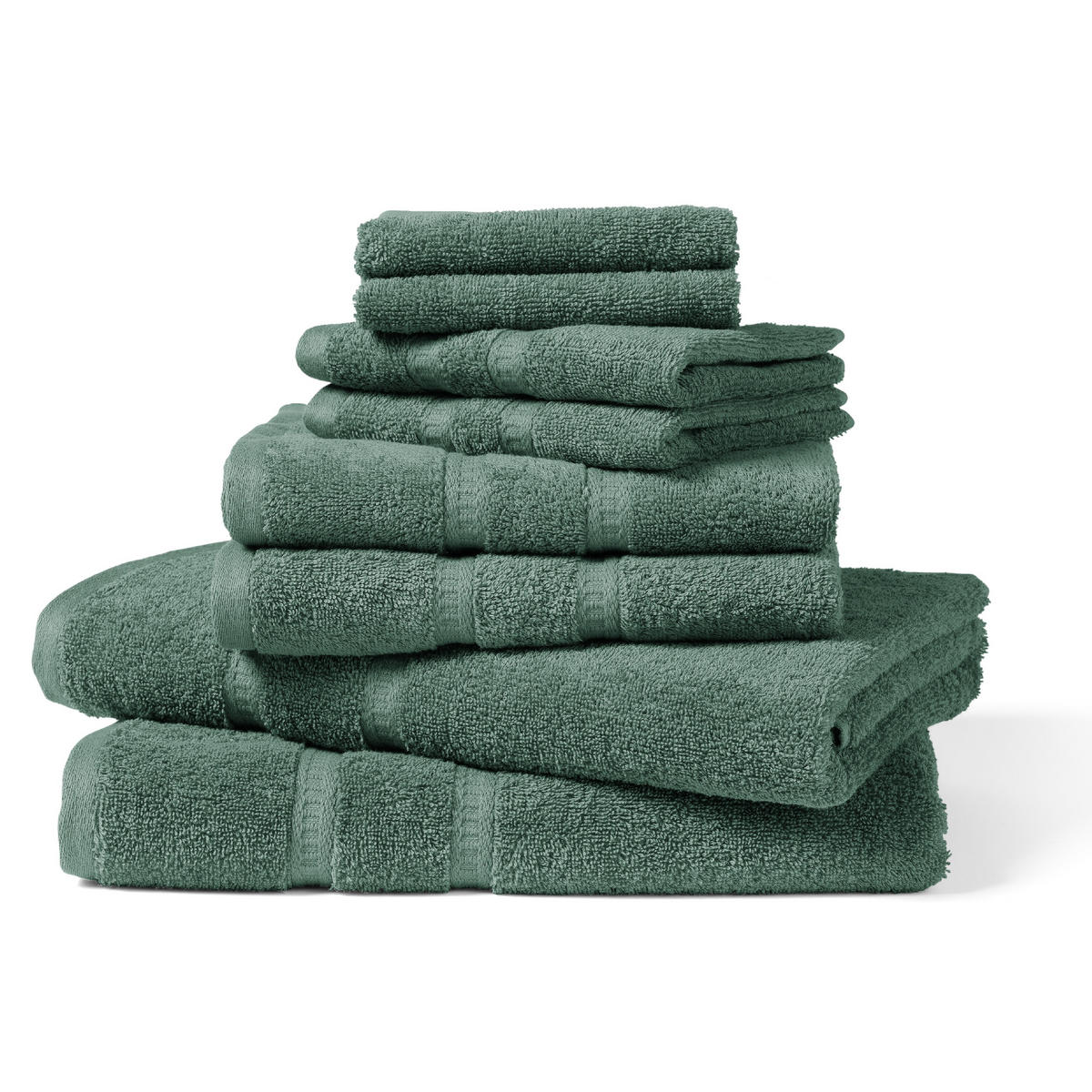 DUSCHTUCH Las Palmas - 70 x 140 cm - Seegrün - Grün, Textil (70/140cm) - SCHIESSER