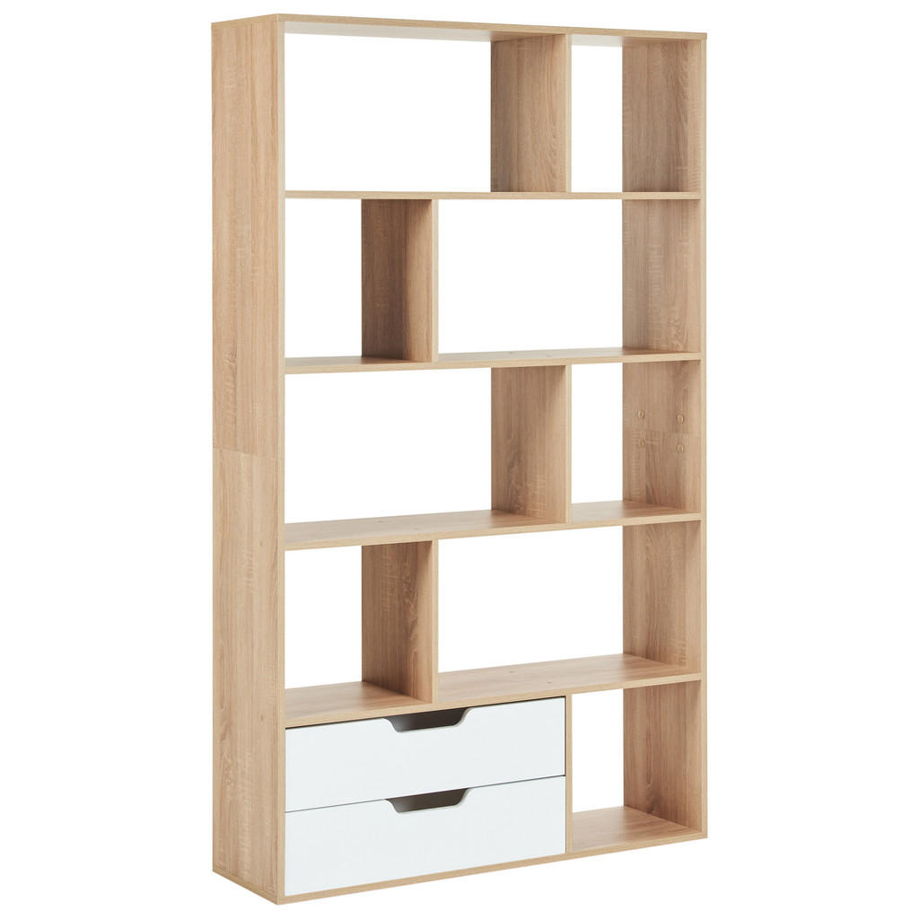 BIBLIOTECĂ 185 cm maro/albă Wadena