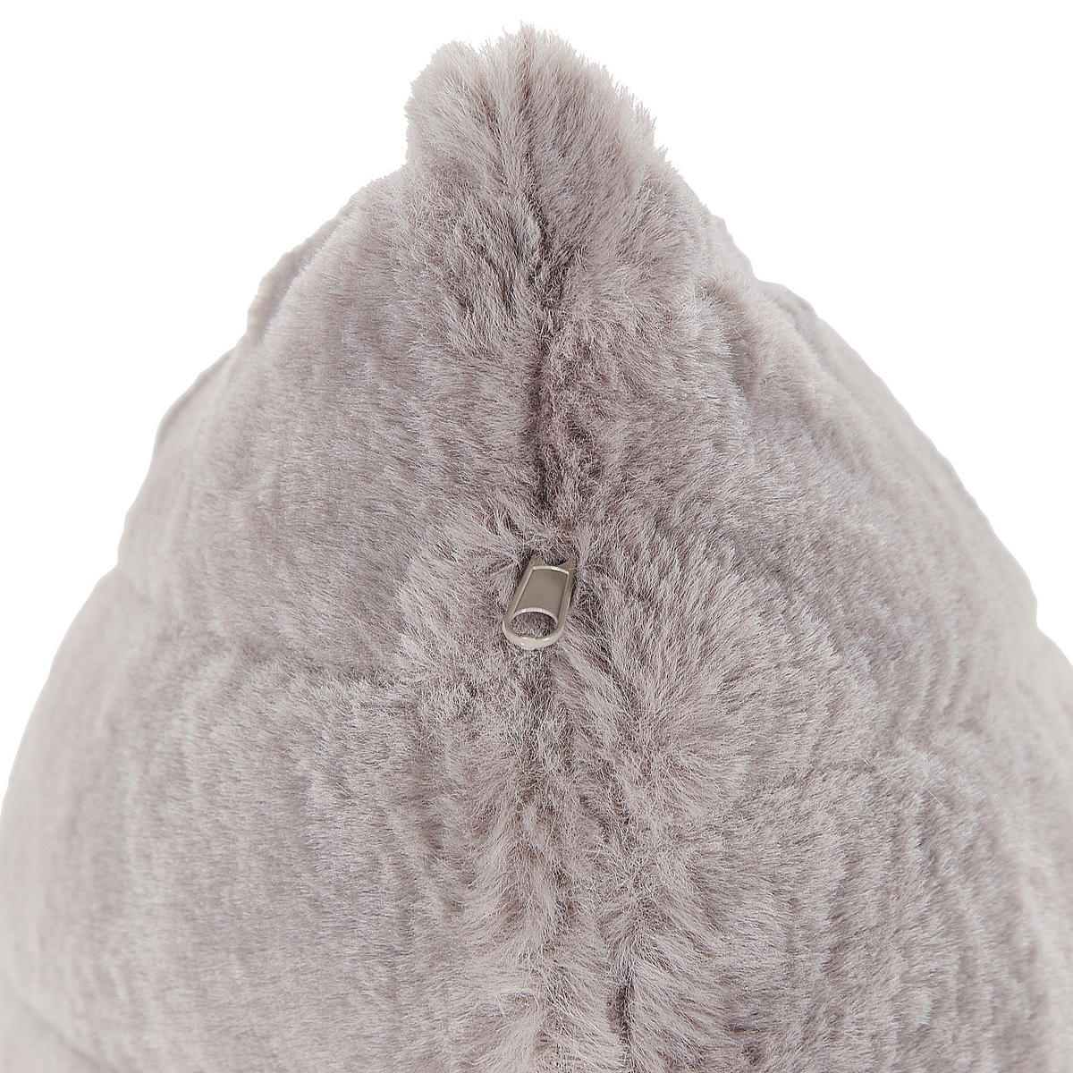 DEKOKISSEN 2er-Set Hellgrau 45/45 cm Pumila - Hellgrau, Textil (45/45cm) - Beliani
