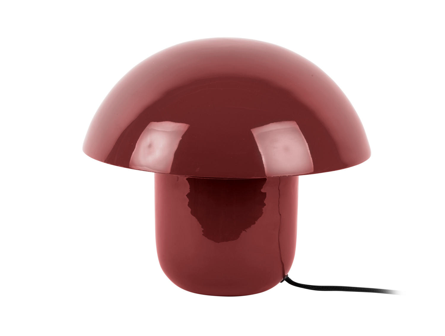 TISCHLAMPE Fat Mushroom 29/29/25 cm - Rot, Metall (29/29/25cm) - Leitmotiv