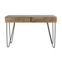 SCHMINKTISCH Ocean Beige 35/120/76 cm - Beige, Holz (35/120/76cm) - Hoyz Collection