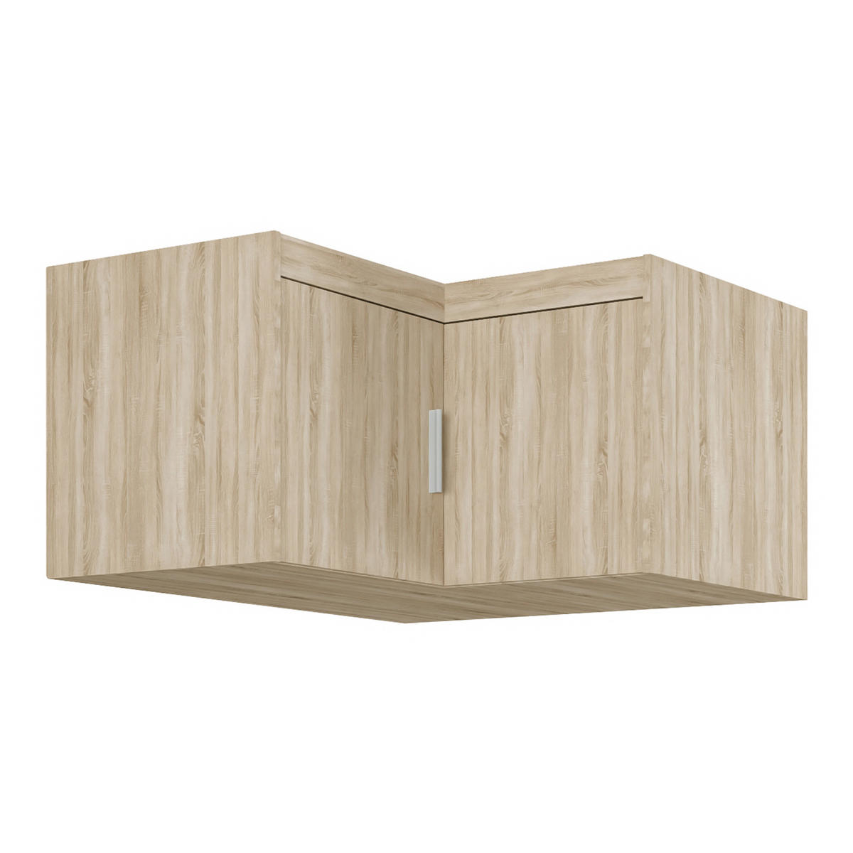 AUFSATZSCHRANK Storicos Sonoma Eiche 97,8/55/97,8 cm - Modern, ideal für Ecken - Beige, Holzwerkstoff/Kunststoff (97.8/55/97.8cm) - AX Living