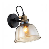 WANDLEUCHTE Linz, Bernstein, 25cm - Bernsteinfarben, Metall (16/25/21cm) - KOSILUM