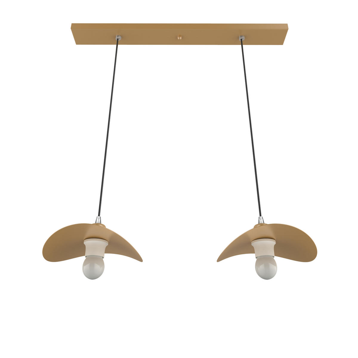 HÄNGELEUCHTE - Goldfarben, Metall (30/30/120cm) - Lumicom