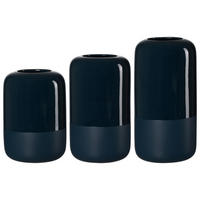 VASEN Dome Blau 20/25/30 cm 3er Set - Blau, Keramik (1cm) - Ritzenhoff Breker