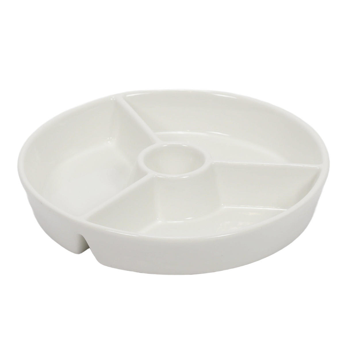 SNACKPLATTE rund 19,5 cm - Weiß, Keramik (19.5/3.5/19.5cm) - Excellent Houseware