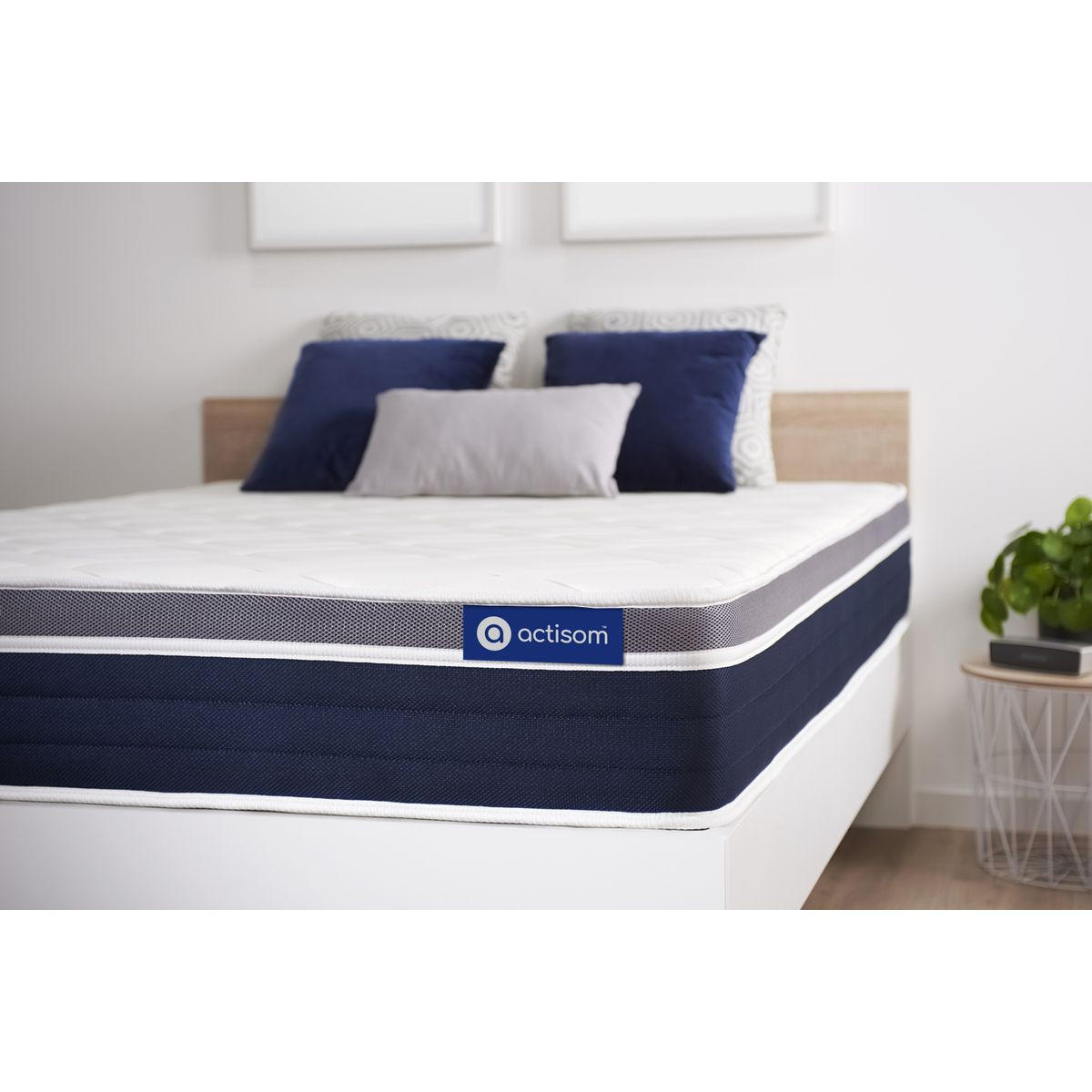 MATRATZE Actilatex confort Latex und Memory-Schaum 100 x 200 cm h2 - Weiß, Textil (100/200cm) - ACTISOM