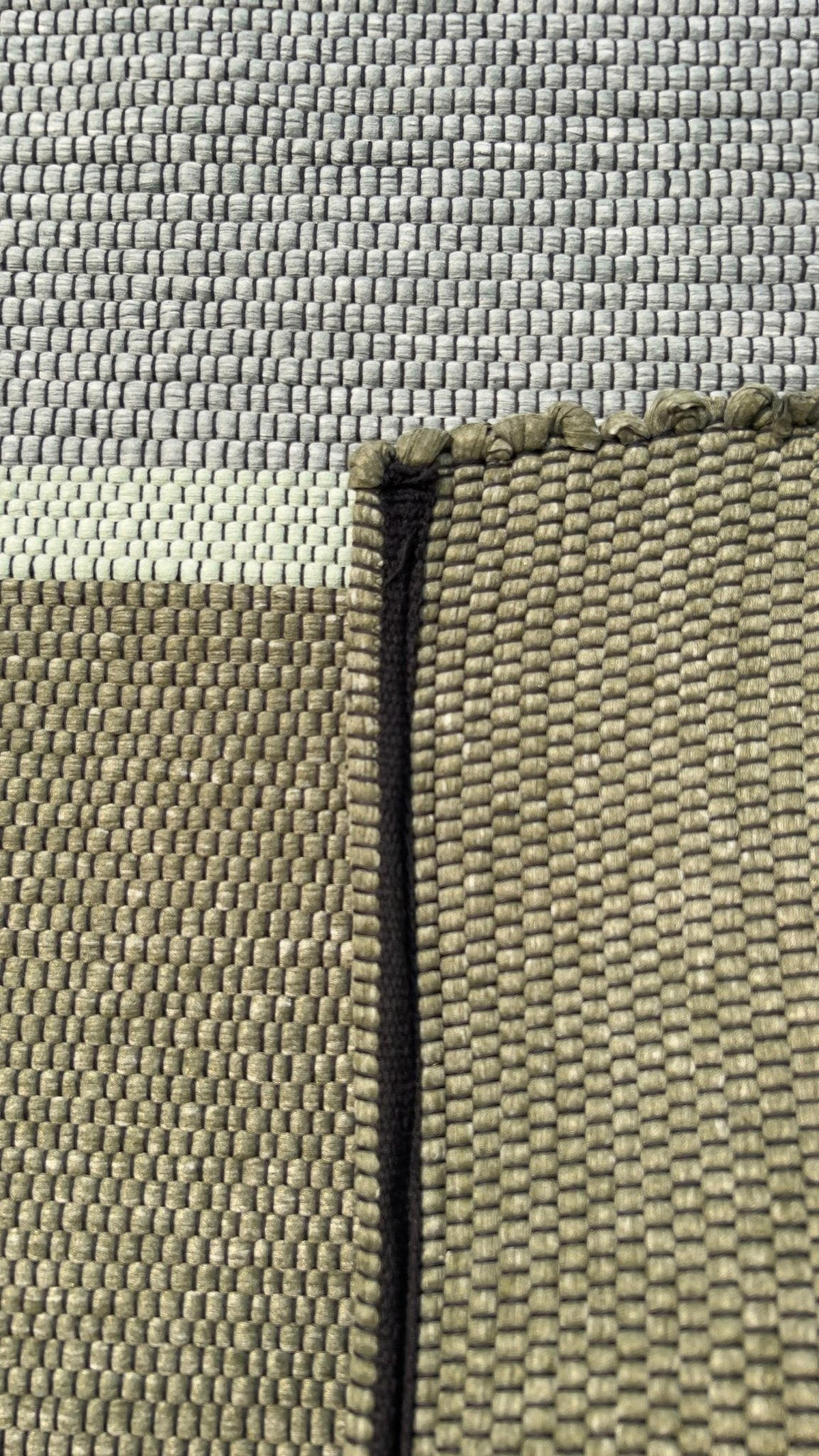 TEPPICH aus recycelten Fasern handgewebt grün - Grün, Naturmaterialien (120/170cm) - AFK Living