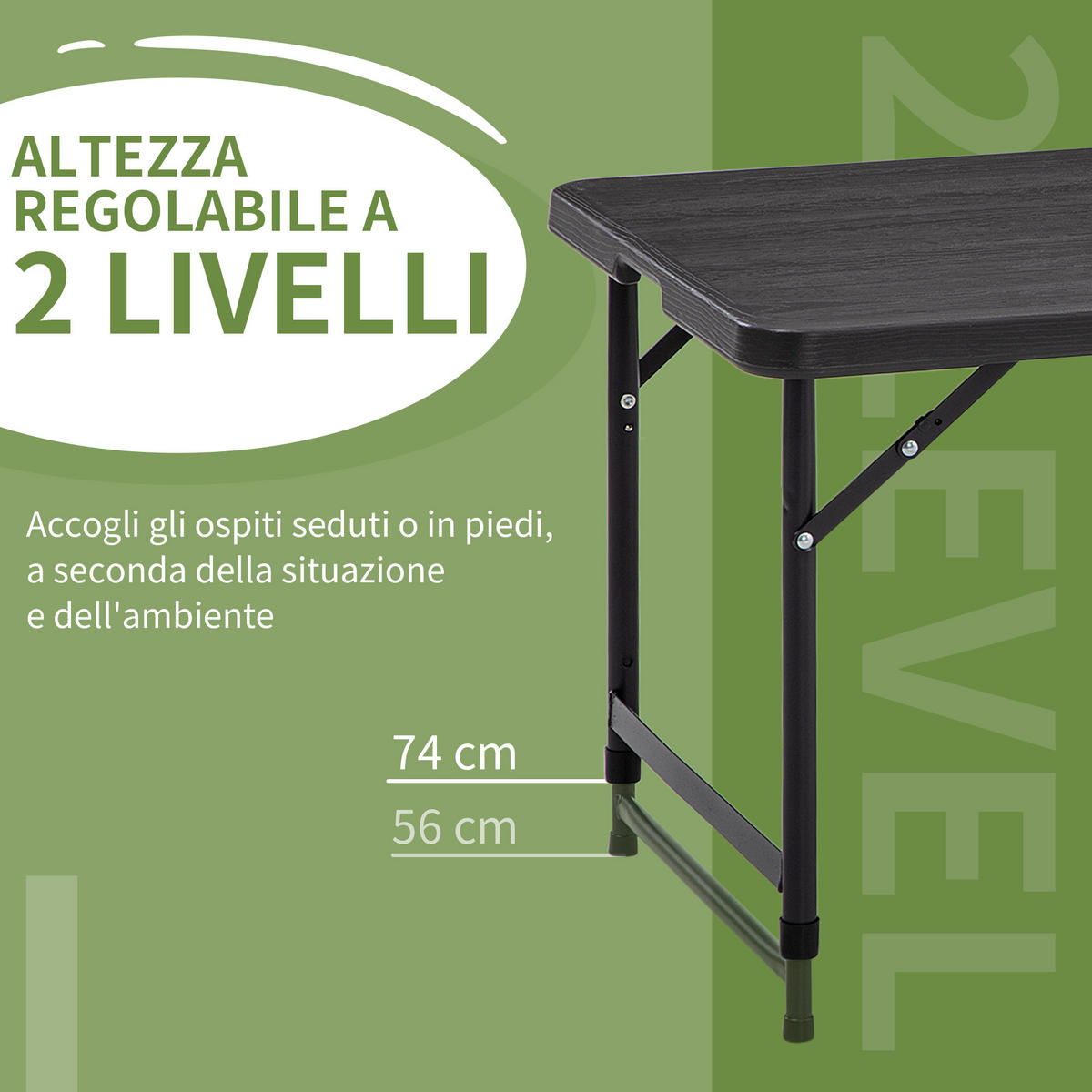 GARTENTISCH,DUNKELGRAU,1 Stück - Grau, Naturmaterialien (118/60/74cm) - GiPP