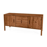 KOMMODE INA Wildeiche - Mokka, Holz (142/64/46cm) - byoak