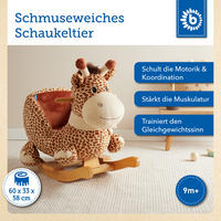 SCHAUKELTIER Giraffe - Beige, Textil (38/47/62cm) - Bieco Spielwaren