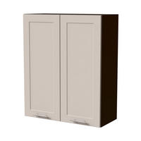 HÄNGESCHRANK Oslo W4/80 Lava / Kaschmir Matt 80 / 32,5 / 96cm - Kaschmir/Dunkelgrau, Holz/Holzwerkstoff (80/96/32.5cm) - Feldmann-Wohnen