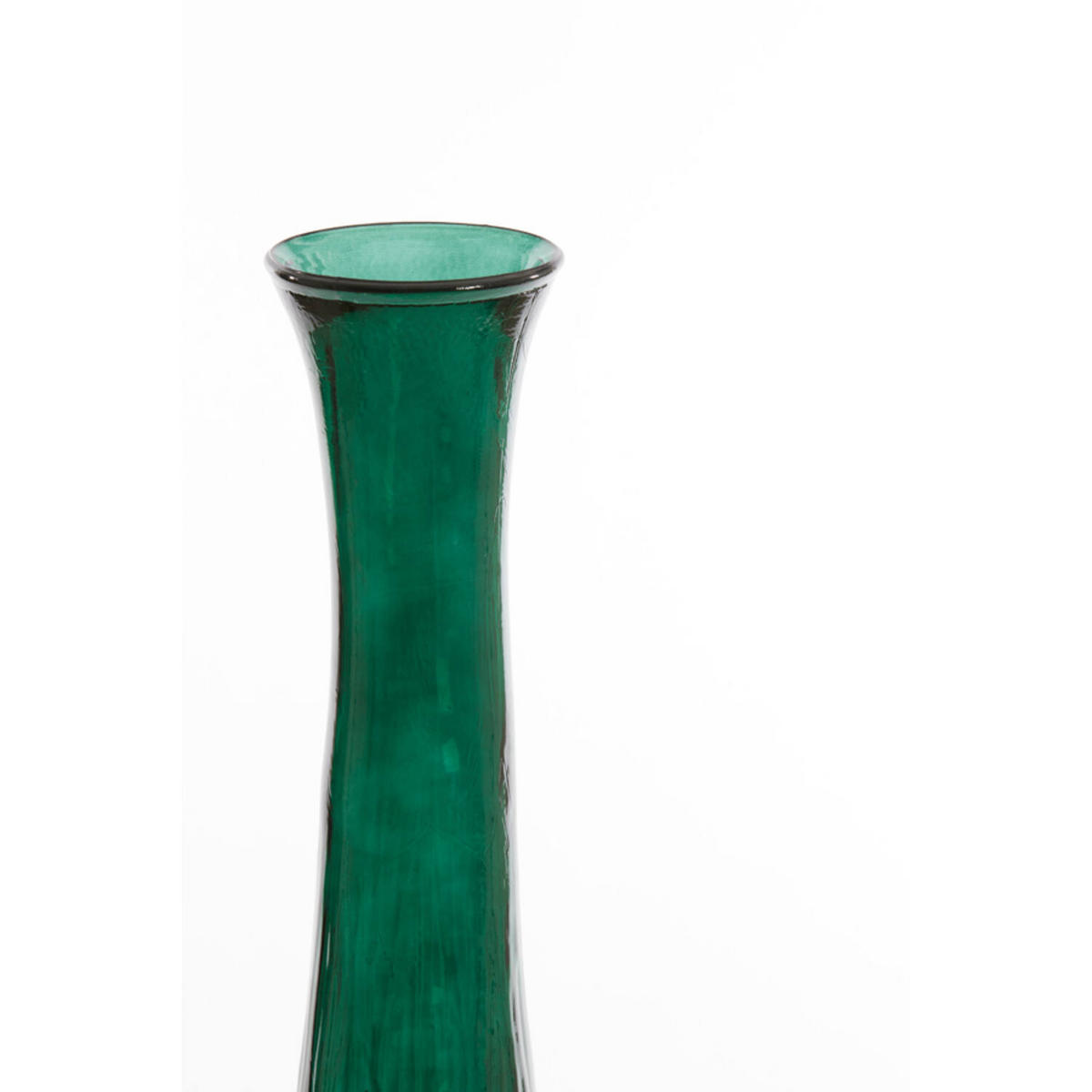 BODENVASE JUTHA Ø25x99 cm, Glas, Dunkelgrün - Dunkelgrün, Glas (99cm) - Light & Living