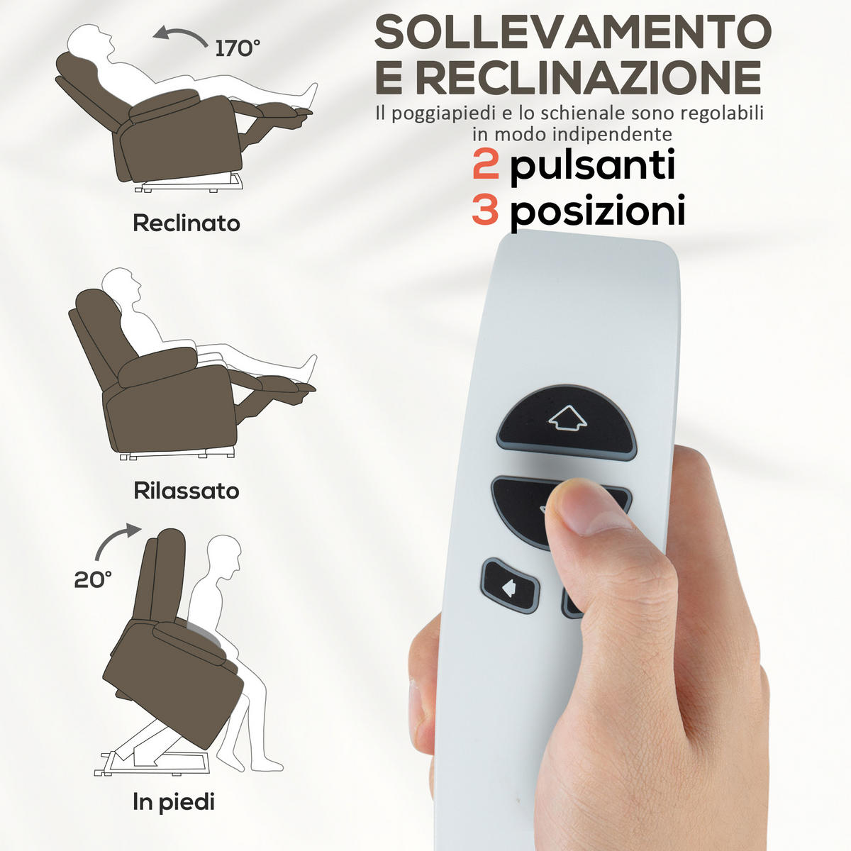 AUFSTEH-MASSAGESESSEL,HEIZUNG zwei Motoren,dunkelbraun - Braun, Textil (93/102/101cm) - Vallsero
