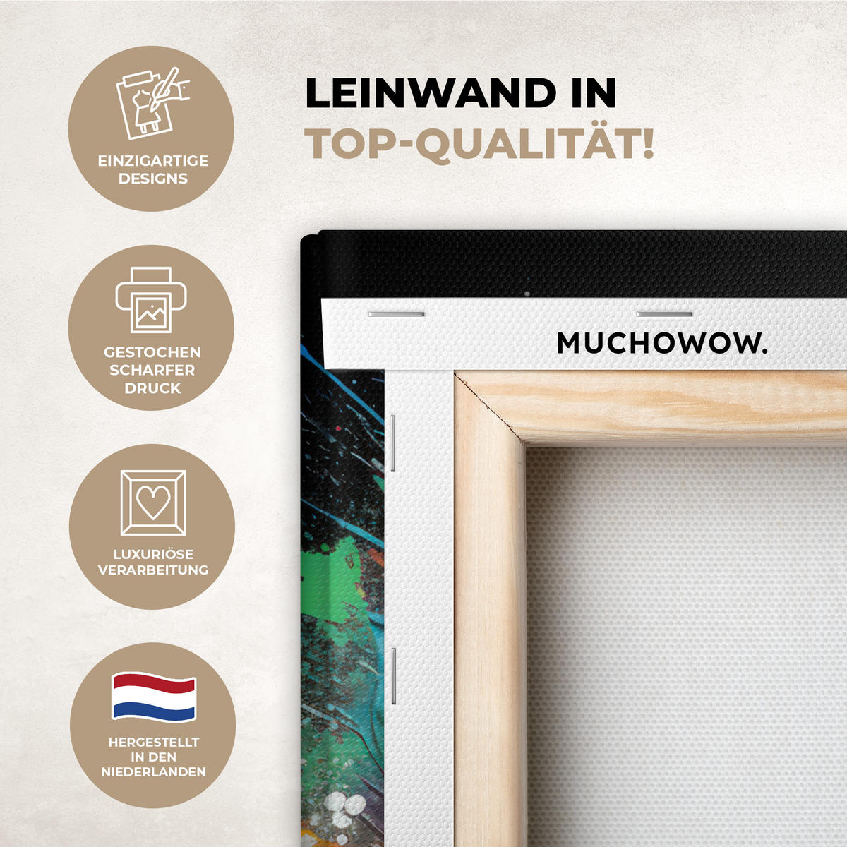 LEINWANDBILD Fußball - Farbe - Farben - Schwarz - Weiß 30x40 cm - Weiß, Textil (30/40cm) - MuchoWow