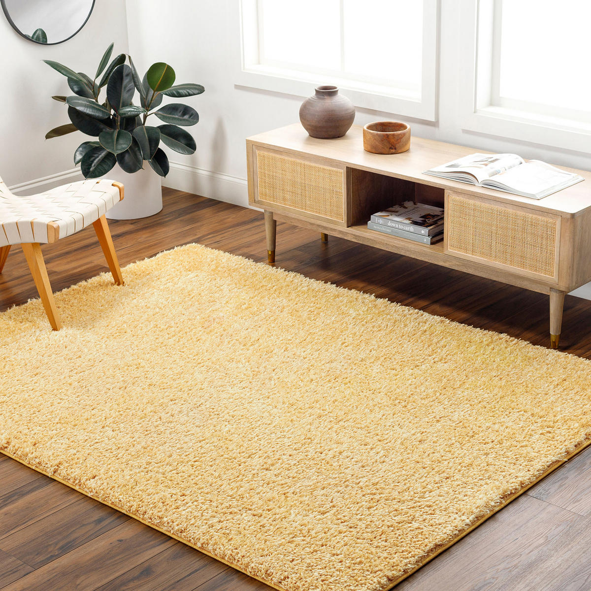 HOCHFLORTEPPICH 200/275 cm Gelb - Gelb, Naturmaterialien/Textil (200/275cm) - LIVABLISS