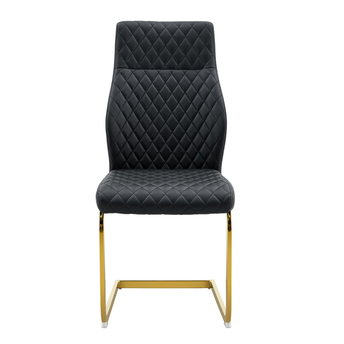 SCHWINGSTUHL DE-36566 2er-Set mit PU-Bezug und Metallrahmen Schwarz - Schwarz, Metall (63/100/43cm) - ComfortXL