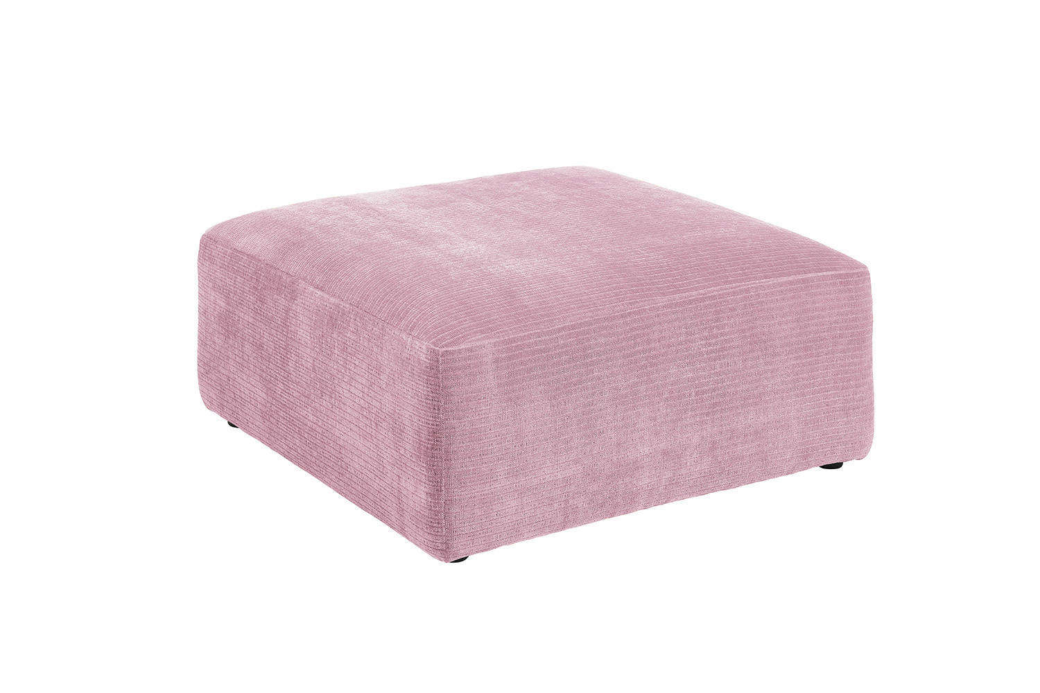 SOFA SITZELEMENT SEPHI Pink Cord - Pink/Schwarz, Kunststoff/Textil (82/39/82cm) - KAWOLA