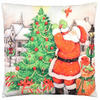 KISSENBEZUG Weihnachts Dekokissenbezug 44x44cm - Grau, Textil (45/45cm) - KRUMAD