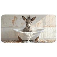 WC PŘEDLOŽKA Osel - Zvířata - Vana - Pěna 120x60 cm - krémová, textil/plast (120/1cm) - OnlyWow