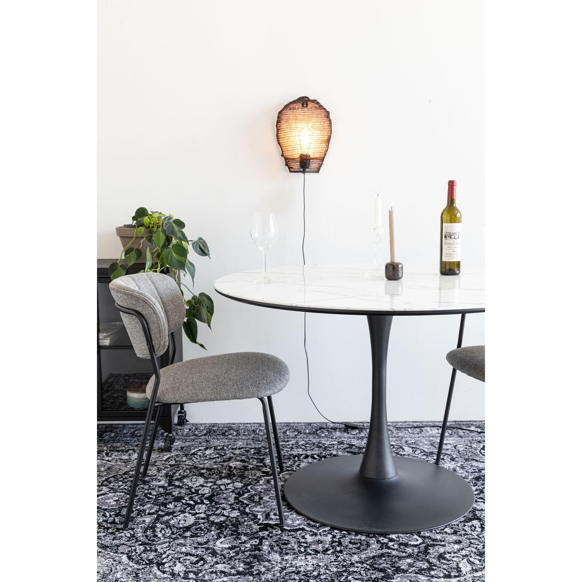 ESSTISCH Maru Rund 110 cm Optik Weiß - Weiß, Holz (110/110/75cm) - Housecraft Living