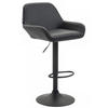 BARHOCKER Lederlook schwarz - Schwarz, Textil/Metall (51/89/52cm) - CLP