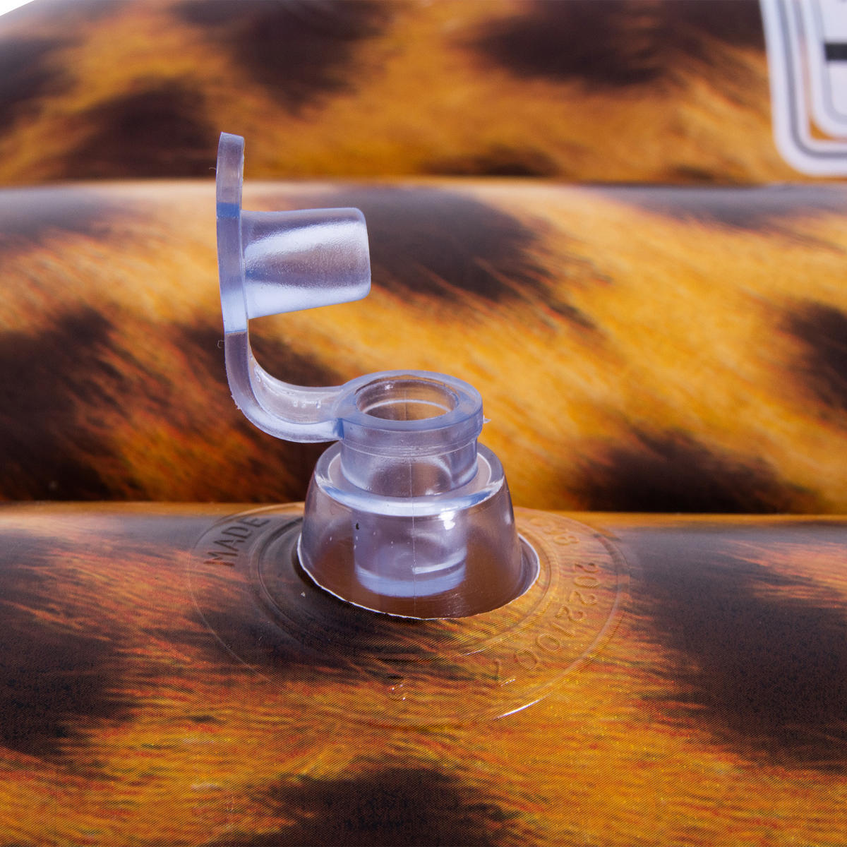 LUFTMATRATZE Leopard 169 x 69 x 25 cm mit 2 Luftkammern im Leo-Print - Multicolor, Kunststoff (169/69/25cm) - Avenli