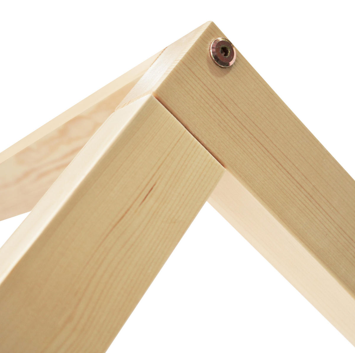 KINDERBETT 90/200 cm in Hausform aus Kiefernholz mit Schubladen - Weiß, Holz (90/200cm) - BEAOK